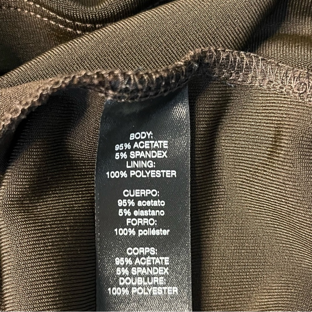 Travelers by Chico’s Brown Off-the-Shoulder Top Size M 8 - Picture 10 of 13